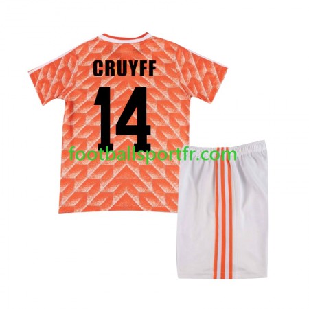 Tenue Pays-Bas Cruyff 14 Retro Enfant Domicile 1988 Maillot de Foot